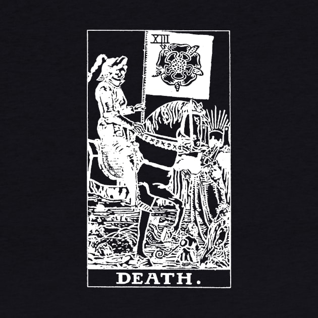 Death Tarot Card T Shirt by LewisDesignCo